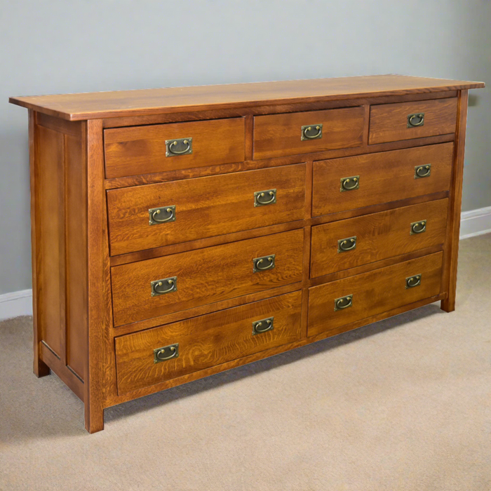 Mission 9 Drawer Dresser - Michael's Cherry (MC-A)