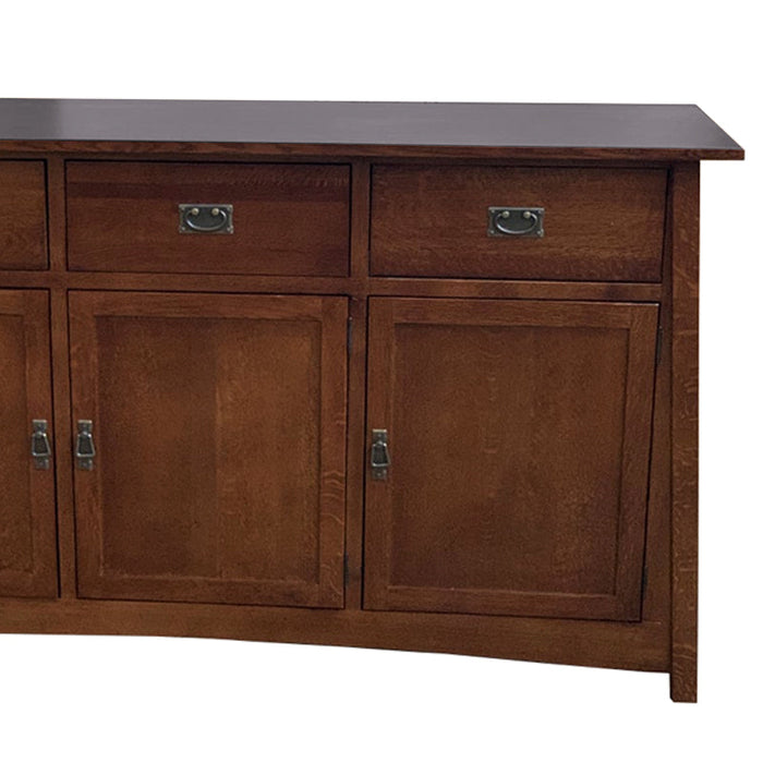 Mission 3 Door & 3 Drawer Sideboard - Michael's Cherry - 70" - Crafters and Weavers