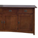 Mission 3 Door & 3 Drawer Sideboard - Michael's Cherry - 70" - Crafters and Weavers