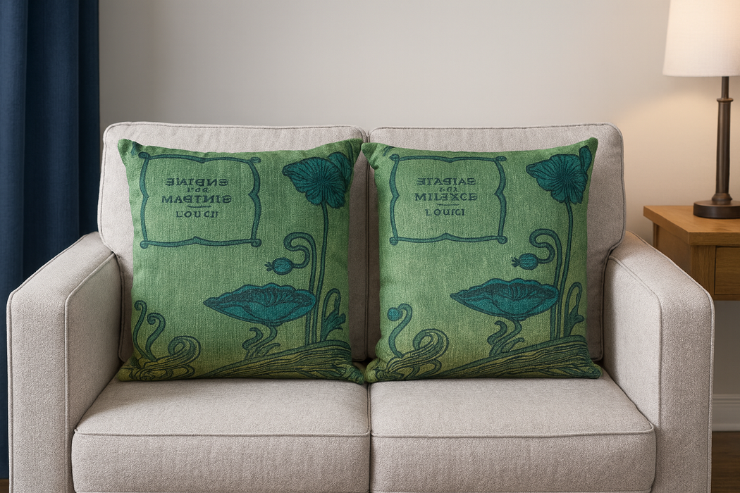 Exquisite Luxury Arts & Crafts Sofa Cushions – 1920s Design