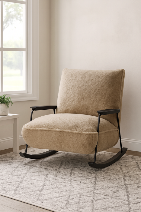 Rythm Collection Mid-Century Modern Rocking Arm Chair