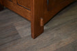 Mission Style Solid Oak Nightstand Model A3 - Walnut Stain - Crafters and Weavers