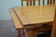 Mission Stow Leaf Table with #401 Chair Dining Set - Light Oak - Crafters and Weavers