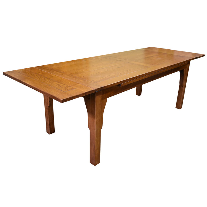 Mission Stow Leaf Dining Table - Light Oak - Crafters and Weavers