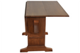 Mission Solid Oak Drop Leaf Dining Table - Walnut (W1) - Crafters and Weavers