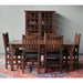 PREORDER Mission 70" Solid Oak Dining Table Set with 6 #240 Chairs - Crafters and Weavers