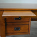 Mission Quarter Sawn Oak 5 Drawer Desk - Michael's Cherry (MC3) - Crafters and Weavers