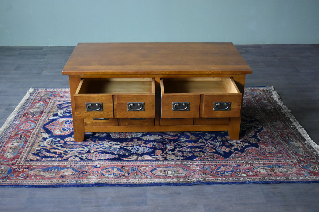 Mission 8 Drawer Coffee Table - Michael's Cherry - Crafters and Weavers