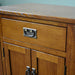 Mission Style Solid Oak Nightstand Model A3 - Michael's Cherry Stain - Crafters and Weavers