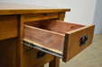 Mission Quarter Sawn Oak 5 Drawer Desk - Michael's Cherry (MC3) - Crafters and Weavers