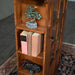 Mission 1 Door Bookcase with Side Shelves - Light - Crafters and Weavers