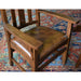 SOLD OUT 2 Leaf Round Dining Table Set w/ 6 Chairs - Golden Brown - Crafters and Weavers