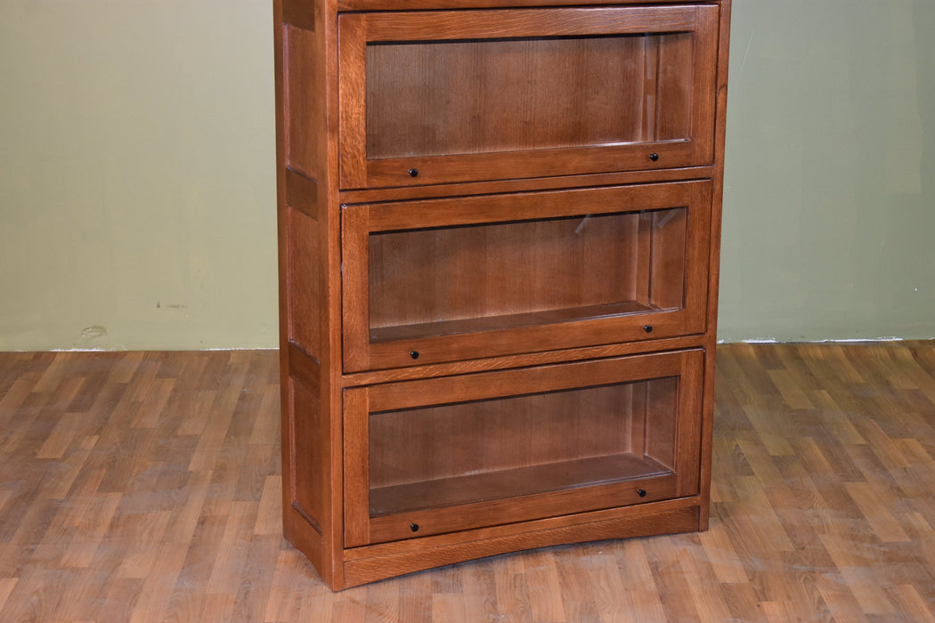 Mission Craftsman Style Oak Barrister Bookcase - 5 Stack - Crafters and Weavers