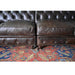 PREORDER Century Chesterfield Sofa - Dark Brown Leather - 118" - Crafters and Weavers