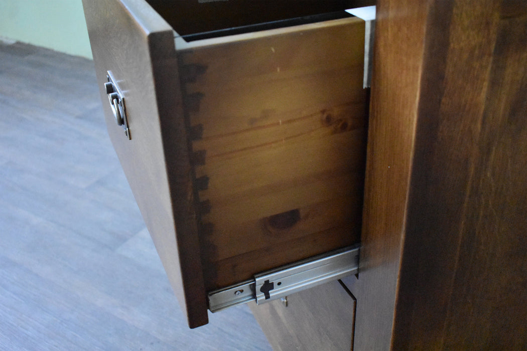 Mission 2 Drawer File Cabinet - Walnut (AW) - Crafters and Weavers