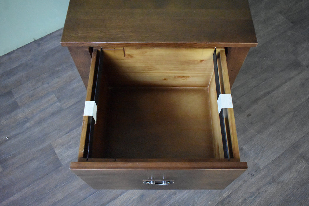 Mission 2 Drawer File Cabinet - Walnut (AW) - Crafters and Weavers