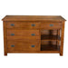 Mission 4 Drawer Oak Kitchen Island 60'' - Michael's Cherry (MC-A) - Crafters and Weavers