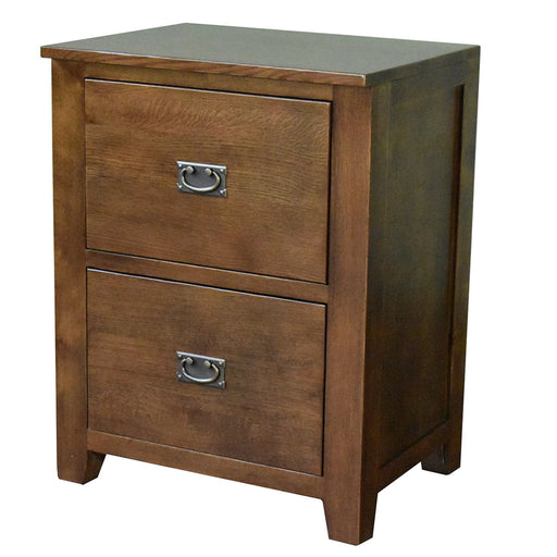 Mission 2 Drawer File Cabinet - Walnut (AW) - Crafters and Weavers