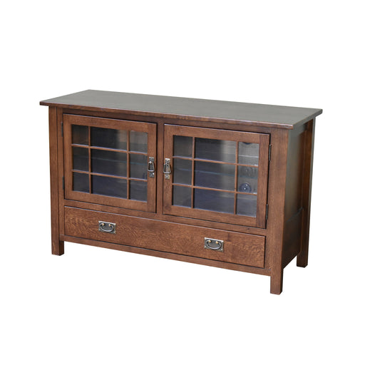 Mission Quarter Sawn Oak 48" TV Stand - Dark Oak - Crafters and Weavers