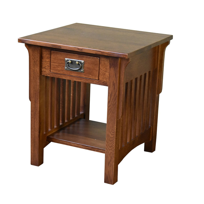 Mission 1 Drawer Crofter End Table - Model A19 - Crafters and Weavers