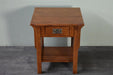 *Mission 1 Drawer Crofter End Table - Golden Brown (GB1) - Crafters and Weavers