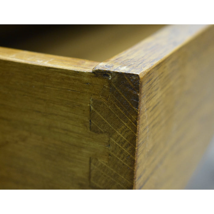 Mission Oak Console Table With 2 Drawers - Michael's Cherry (MC1) - Crafters and Weavers