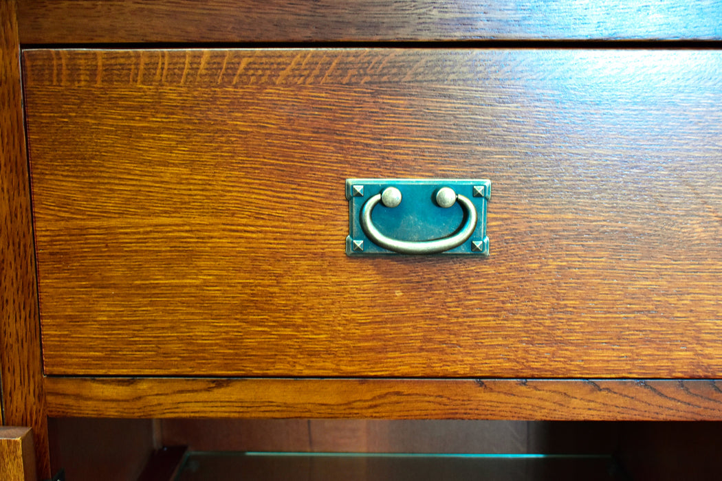 Craftsman Style Quarter Sawn Oak Sideboard - 72" - Crafters and Weavers