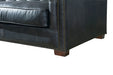 OUT OF STOCK Tuxedo Leather Sofa - Slate - Crafters and Weavers