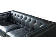 OUT OF STOCK Tuxedo Leather Sofa - Slate - Crafters and Weavers