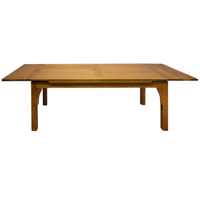 Mission Style Oak Stow Leaf Dining Table (2 Colors Available) - Crafters and Weavers