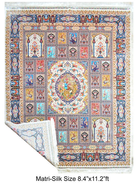 Large Silk Rugs 8.4x11.2 #Matri Silk