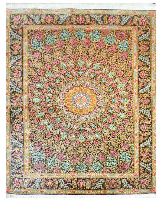 Large Silk Rugs 7.9x11.4 #32