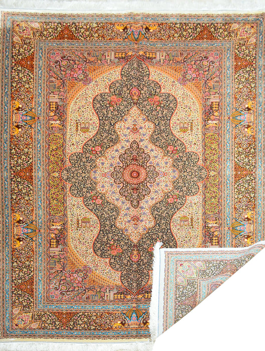 Large Silk Rugs 6.8x9.1 #55****