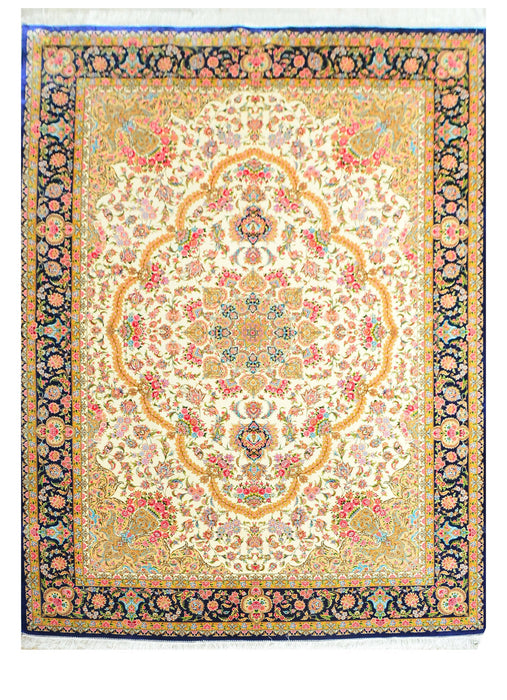 Agra 100% Silk Oriental Rug 8' x 11' 6"