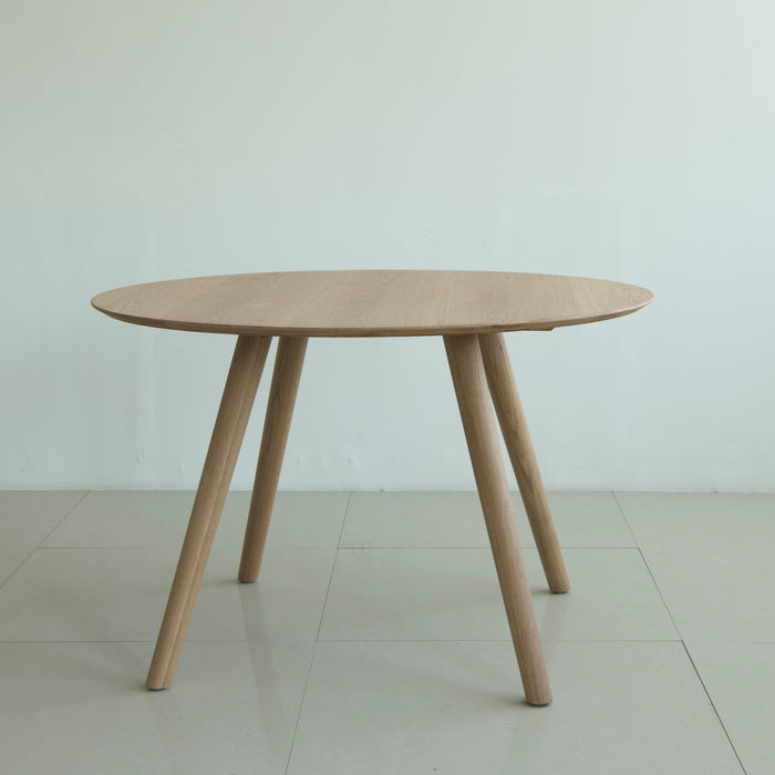 Isabella Mid century round dining table set - Oak