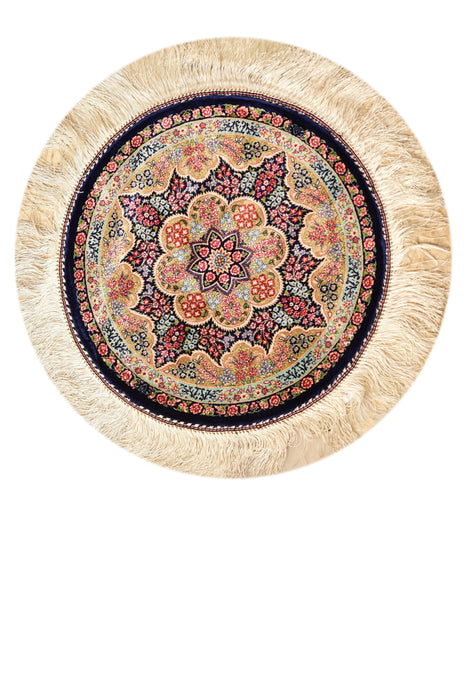 Small Silk Rugs 1.6 Round #202