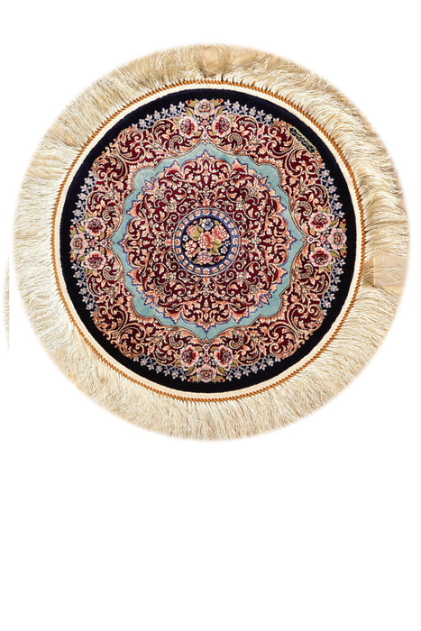 Small Silk Rugs 1.6 Round #212