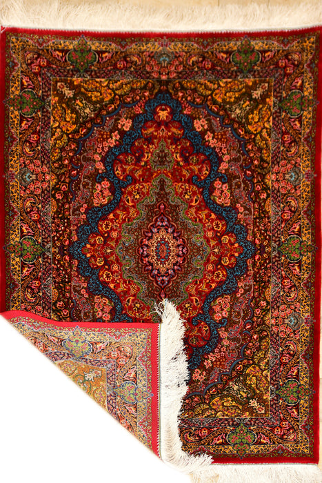 Lahore 100% Silk Oriental Rug 3' 3" x 5'