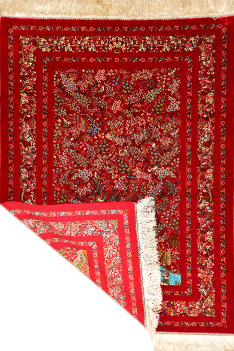 Large Silk Rugs 4x5 #63*****