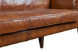 Kenmore Leather Sofa - Light Brown - Crafters and Weavers
