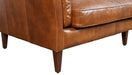 Kenmore Leather Sofa - Light Brown - Crafters and Weavers