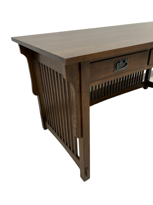 Mission Crofter 3 Drawer Library Desk - Walnut