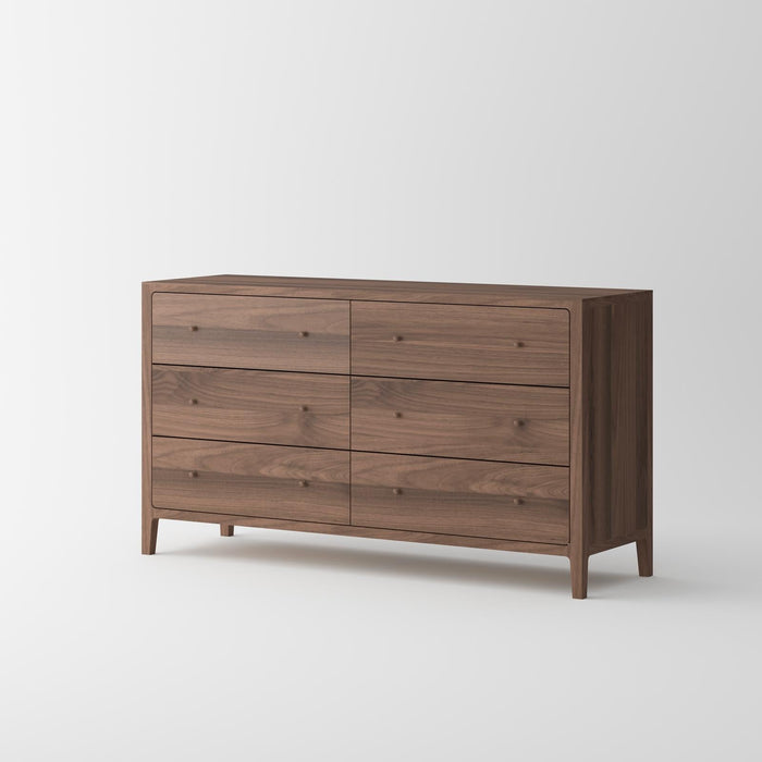 Isabella Mid Century Bedroom Set - Solid Black American Walnut