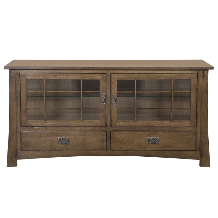 Mission Quarter Sawn Oak 60" TV Stand (2 Colors Available) - Crafters and Weavers