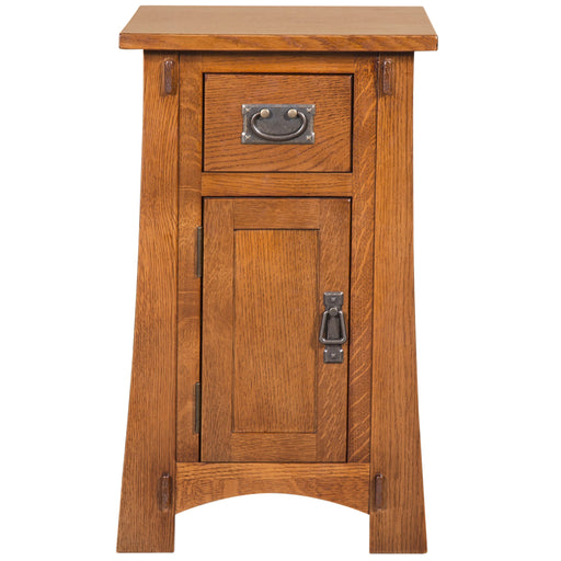 Mission Tapered Leg Narrow Nightstand - Michael's Cherry (MC-A) - Crafters and Weavers