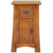 Mission Tapered Leg Narrow Nightstand - Michael's Cherry (MC-A) - Crafters and Weavers