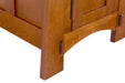 Mission Tapered Leg Narrow Nightstand - Michael's Cherry (MC-A) - Crafters and Weavers