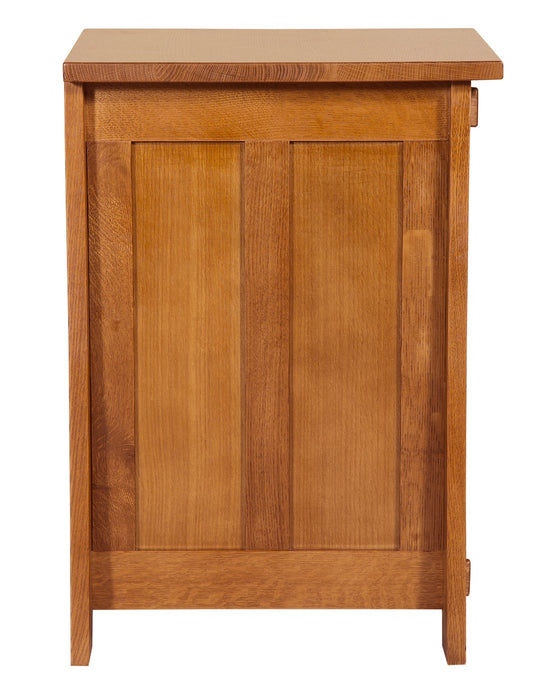 Mission Tapered Leg Narrow Nightstand - Michael's Cherry (MC-A) - Crafters and Weavers