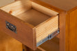 Mission Quarter Sawn Oak 1 Door, 1 Drawer Nightstand - Michael's Cherry (MC-A) - Crafters and Weavers