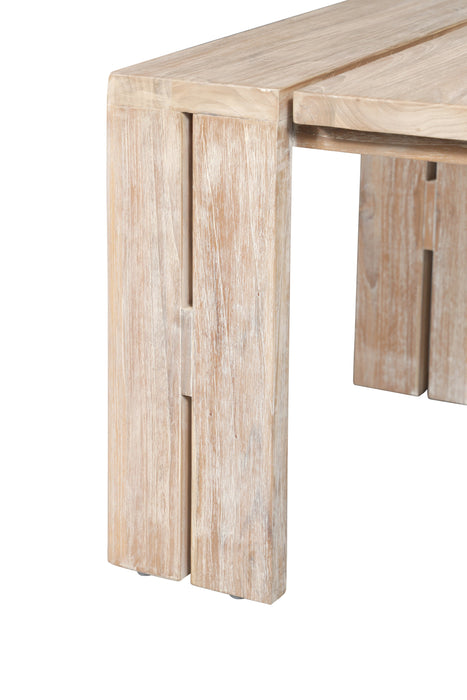 Paradiso Outdoor Teak Natural Look End Table